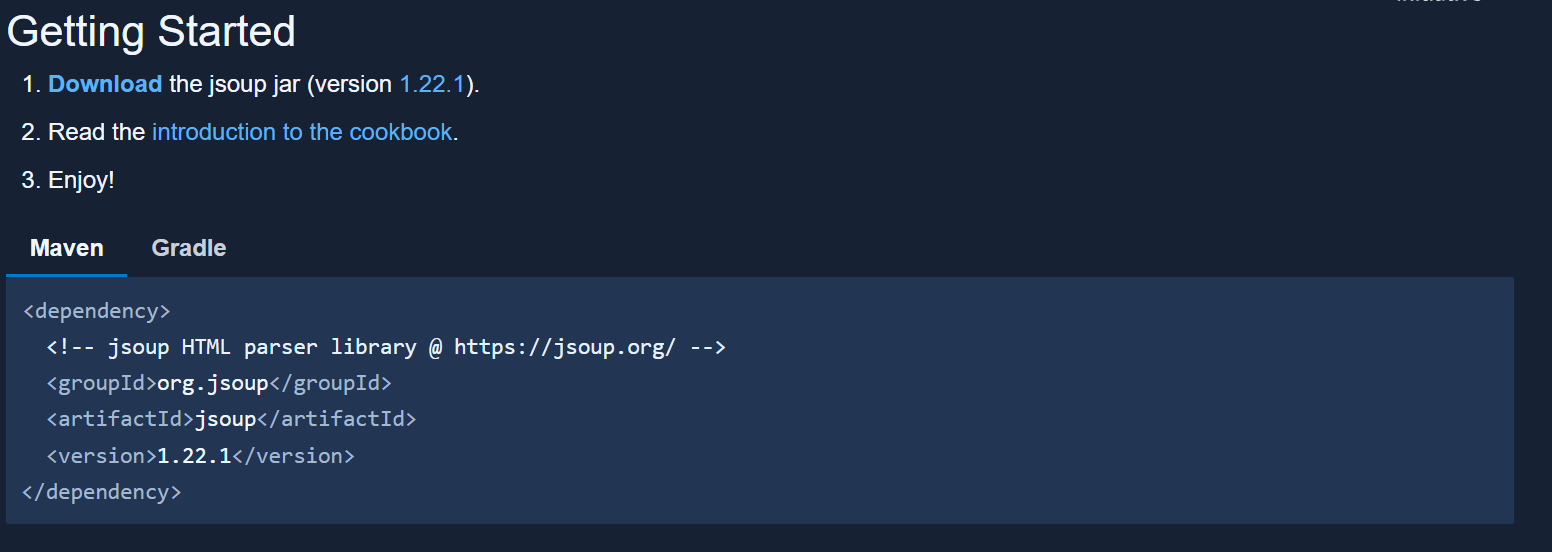jsoup Maven