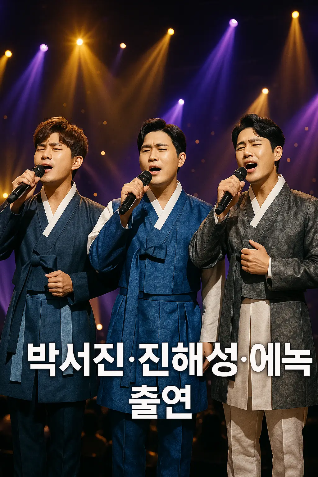 한일가왕전 서울콘서트 출연진 박서진 진해성 에녹 한복 트로트 가수 무대 공연
