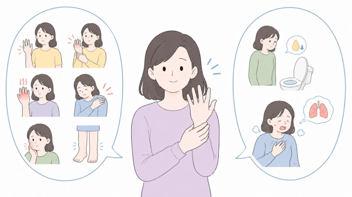 아침에 손이 붓는 이유