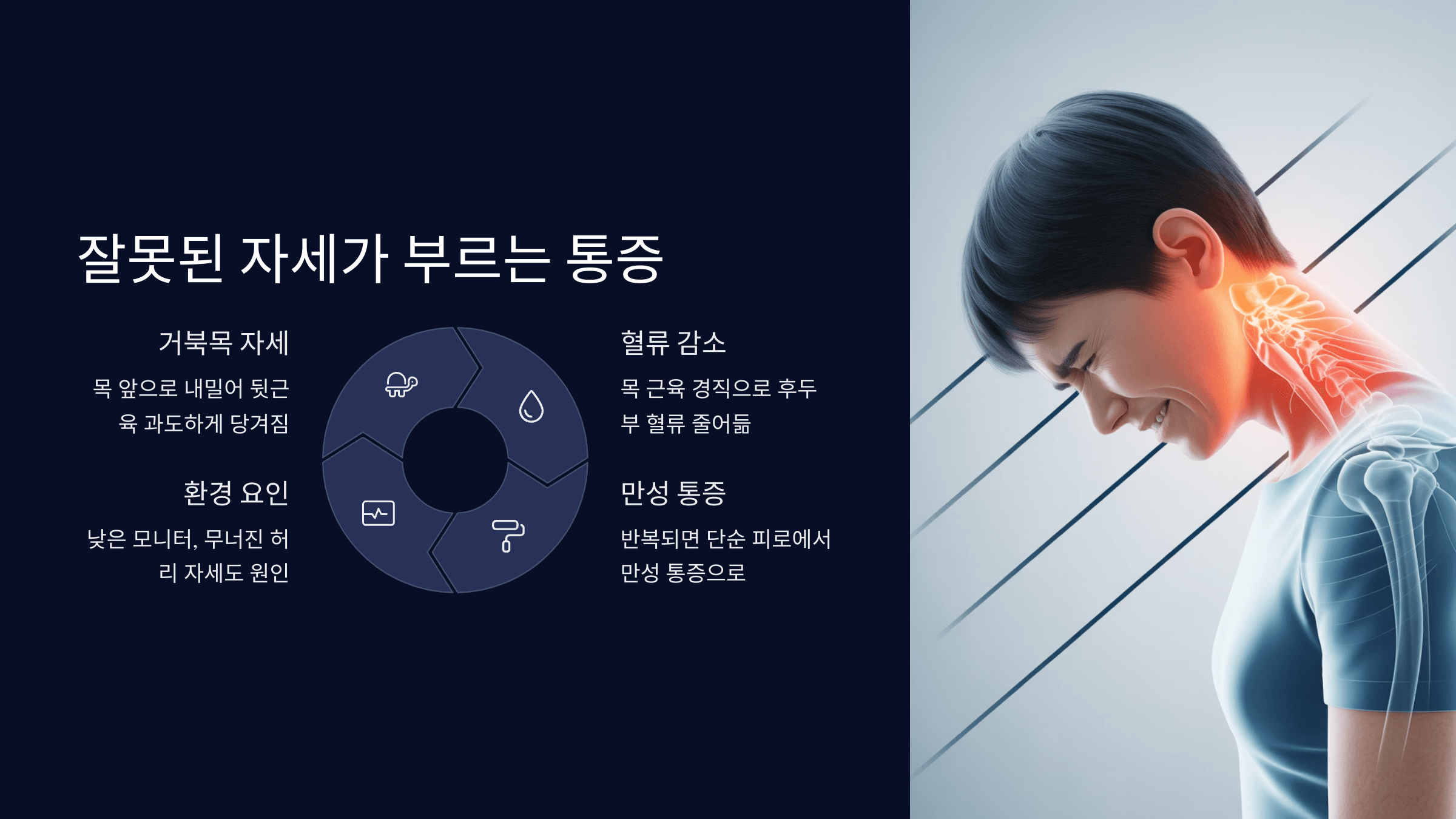 잘못된 자세가 부르는 통증