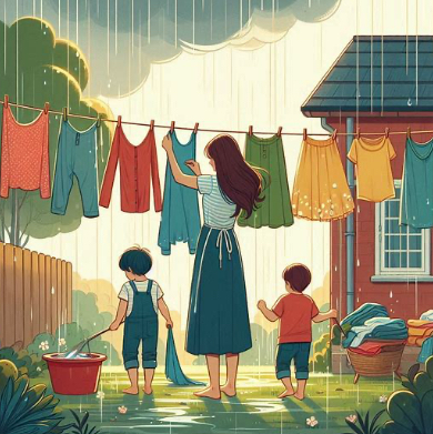 비오는 날 빨래 쉰 냄새 제거 방법 습한 날 장마철 꿉꿉한냄새