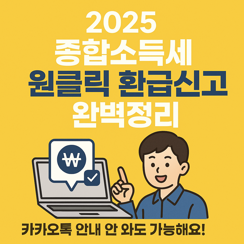 국세청-종합소득세-환급-카톡-원클릭환급신고