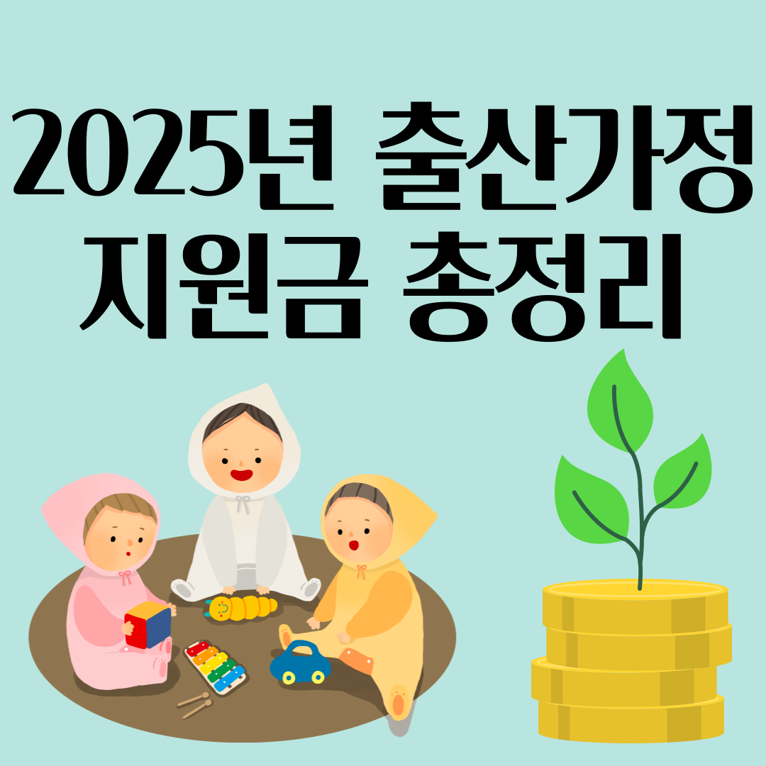2025년 출산가정 지원금 총정리