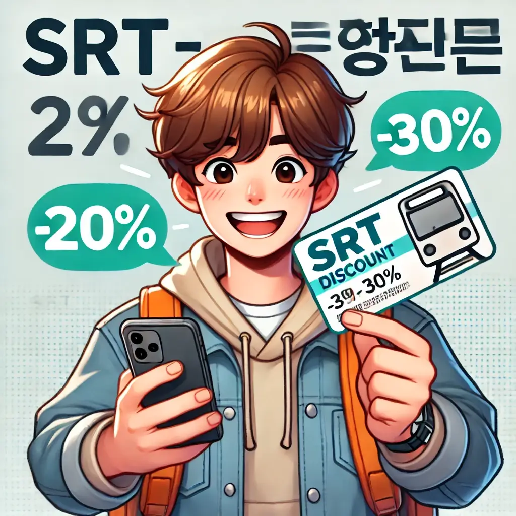 SRT 할인예매 꿀팁 총정리! 최대 70%까지 싸게 타는 법