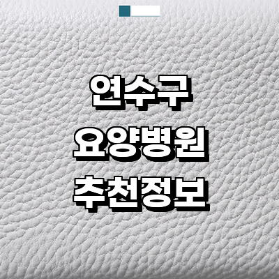 인천 연수구 요양병원