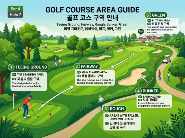 골프 코스구역 정의에 대한 이미지