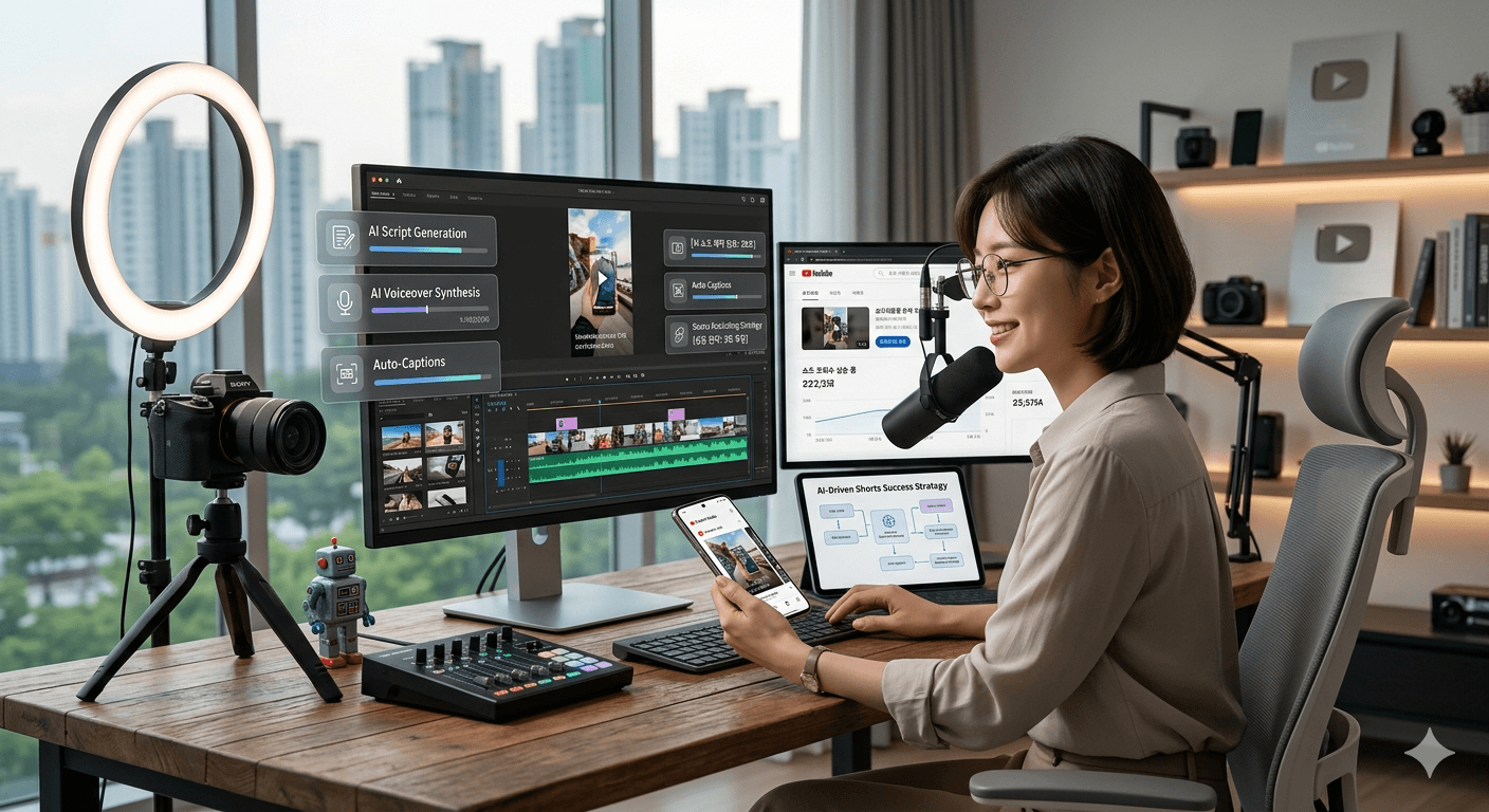 ai로 유튜브와 쇼츠 제작