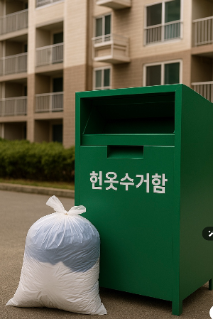 헌옷,기부가능한중고의류 수거함위치