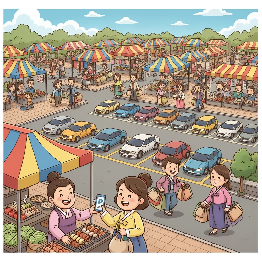 우장산역 송화시장 주차장 이용 방법 ..