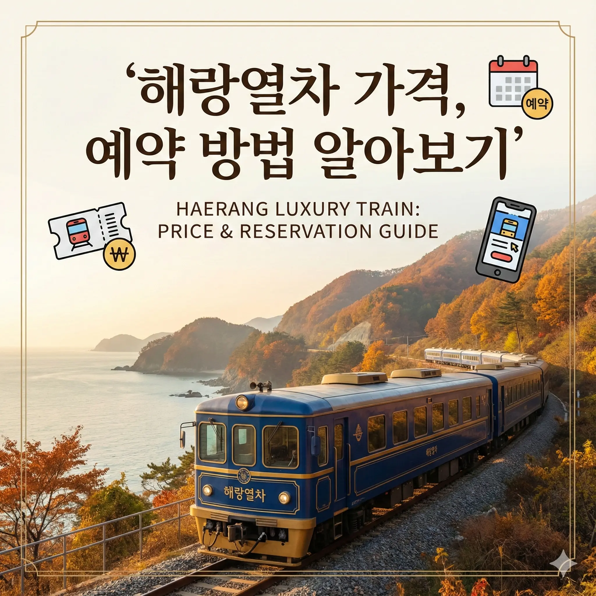 프리미엄 레일크루즈 해랑열차 가격, 예약 방법, 패키지 종류 알아보기