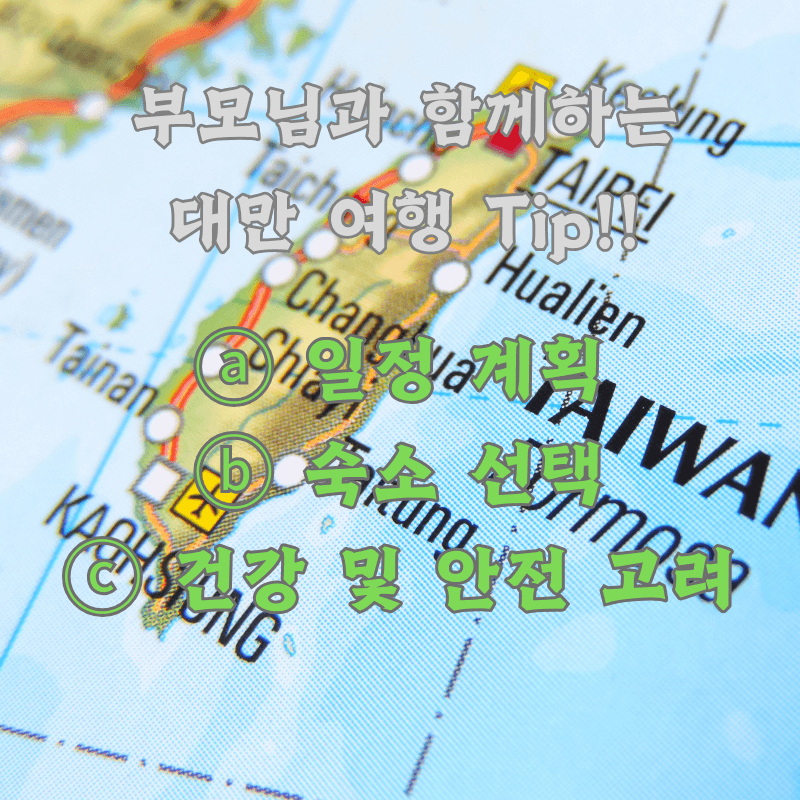 부모님과 함께하는 대만 여행 Tip