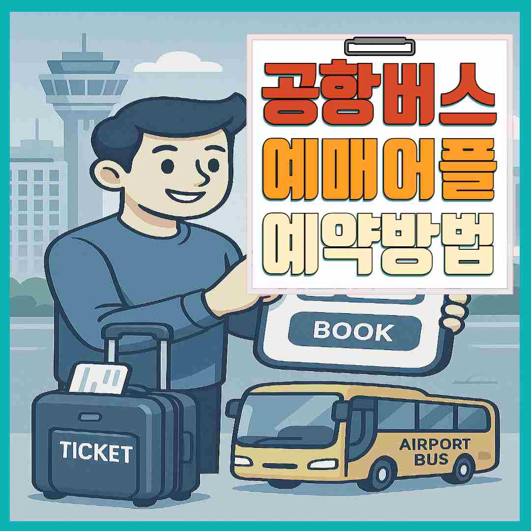 공항버스 예매 어플, 예약 방법