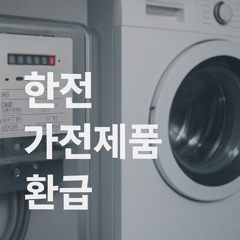 한전가전제품환급 완벽 가이드! 최신 대상·절차·꿀팁 총정리