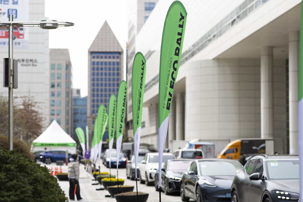 전기차 시승 행사 현장