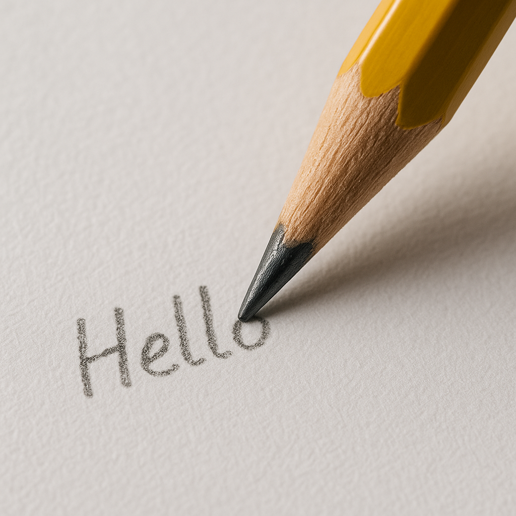 연필심의-흑연이-종이-표면에-닿아-미세한-입자가-묻어나며-글씨가-형성되는-모습을-근접-촬영한-이미지로,-연필심과-종이-사이의-마찰과-화학적-특성을-표현함.