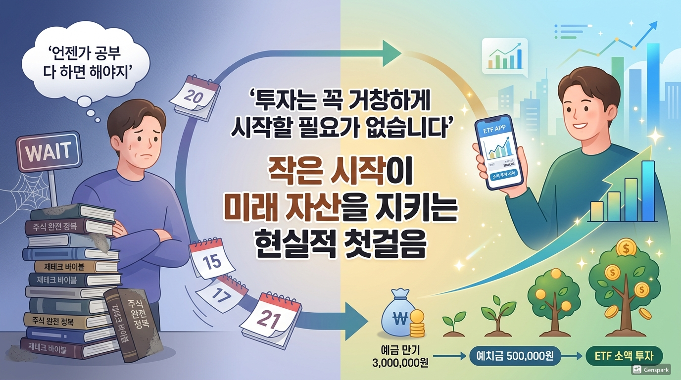 현실적인 투자 시작 메시지