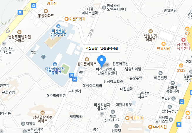 창원노인일자리창출센터 지도 위치