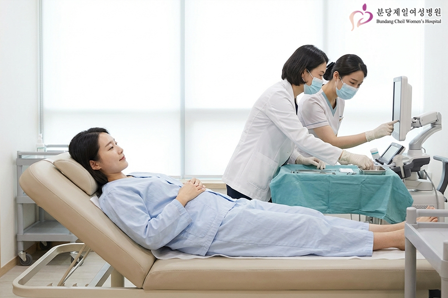 동결 배아 이식 과정 단계별 초음파 시술