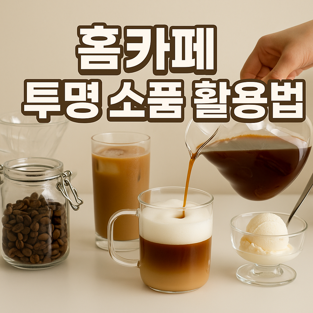 홈카페 투명 소품 활용법