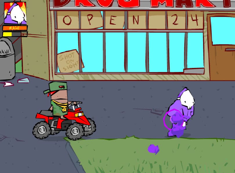 아빠와 나에서 깨기 어려운 상대를 만났을 때 화면입니다