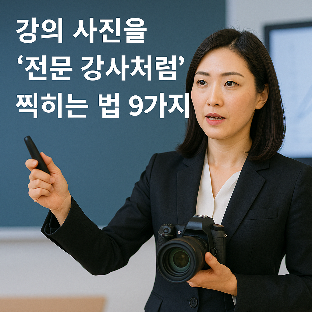 사진 전문 강사처럼 찍히는 법