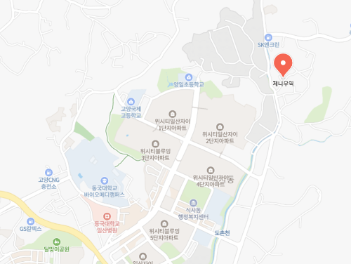일산 제니무역 창고형 빈티지 옷 매장 지도