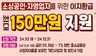 사업자 대출 이자 환급 프로그램