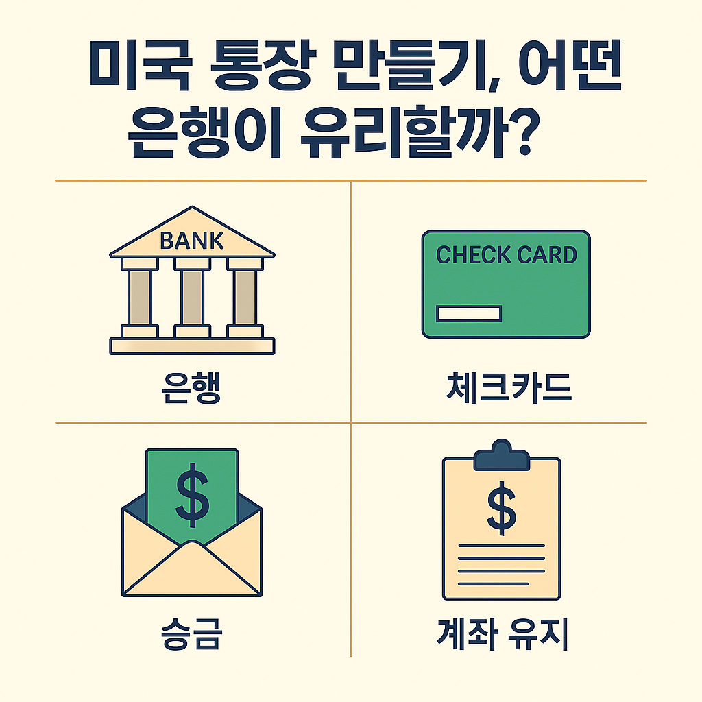 미국 통장 만들기, 어떤 은행이 유리할까?