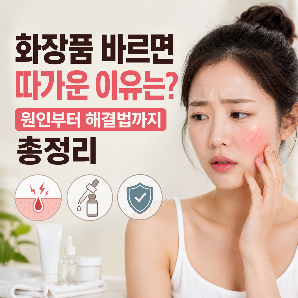 화장품 바르면 따가운 이유