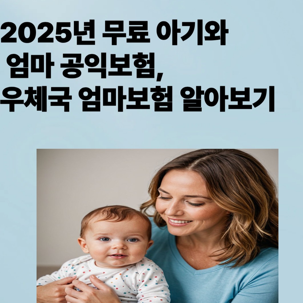 2025년 무료 아기와 엄마 공익보험,
우체국 엄마보험 알아보기