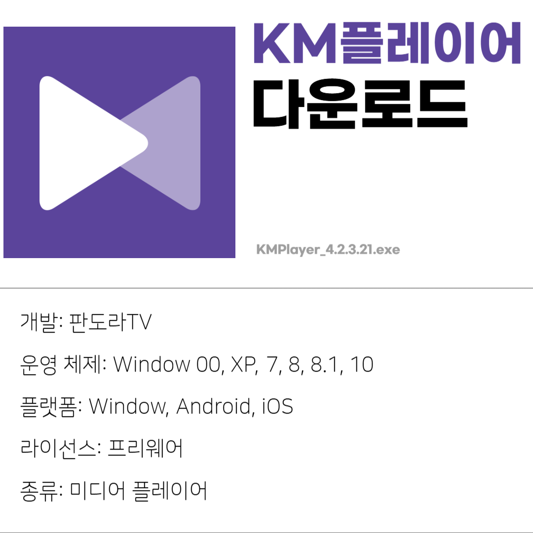 KM플레이어 무료 다운로드