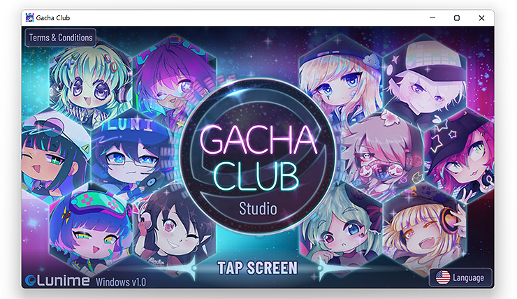 가챠클럽-실행-및-인트로-화면