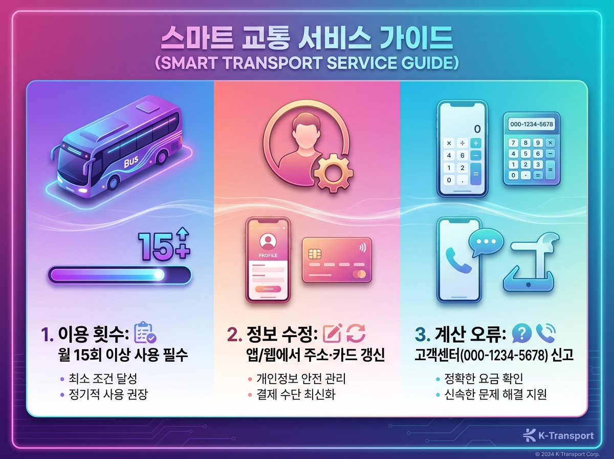 K-패스 환급금 정산 오류, 3가지 주요 원인_안내