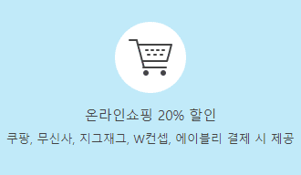 온라인 쇼핑 대상처 20% 할인