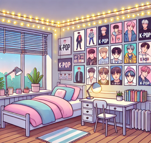 K-POP 포스터로 꾸미는 청소년 방