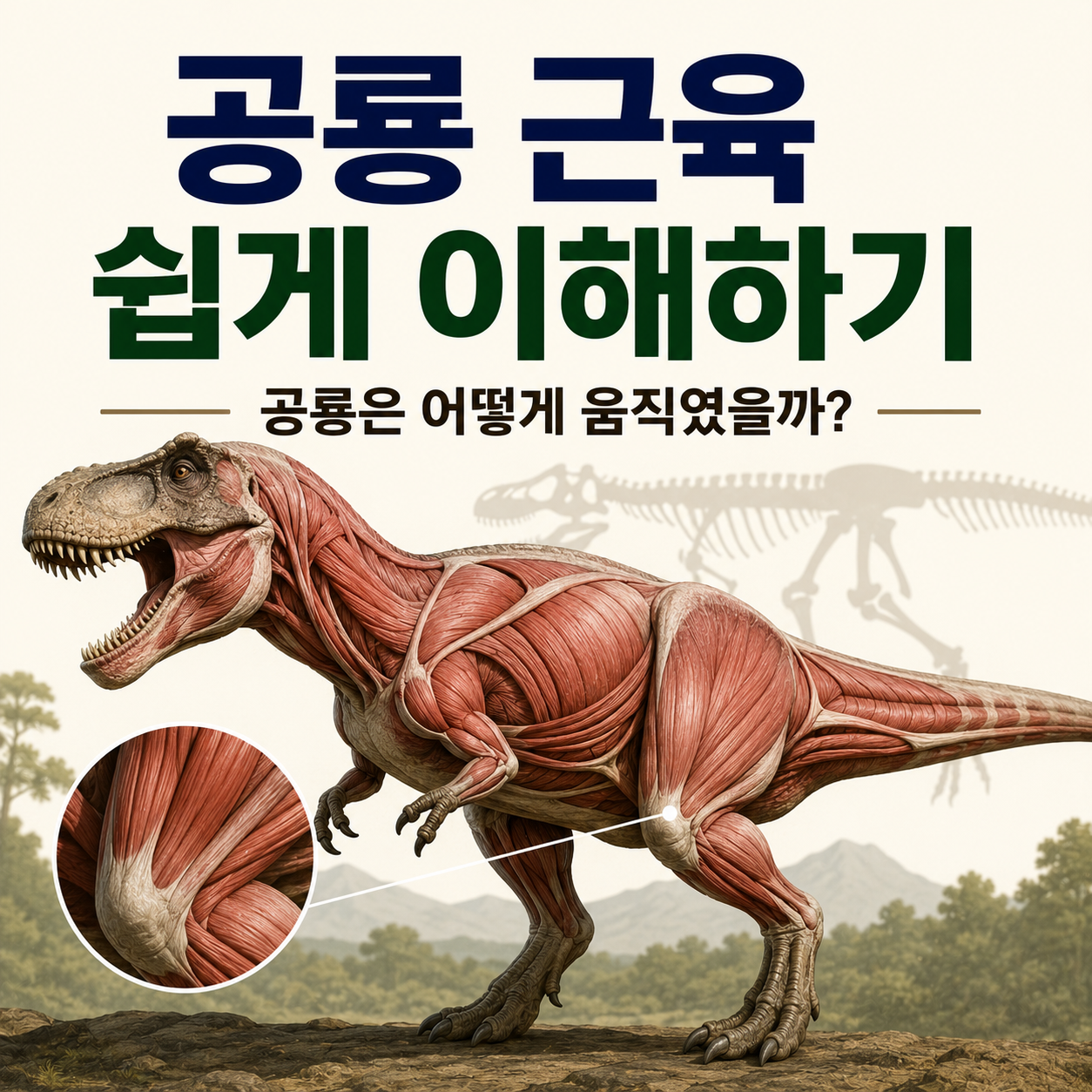 공룡 근육 쉽게 이해하기