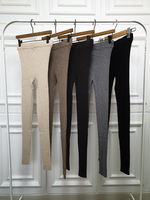 부드럽고 포근한 울니트 골지레깅스 쫄바지