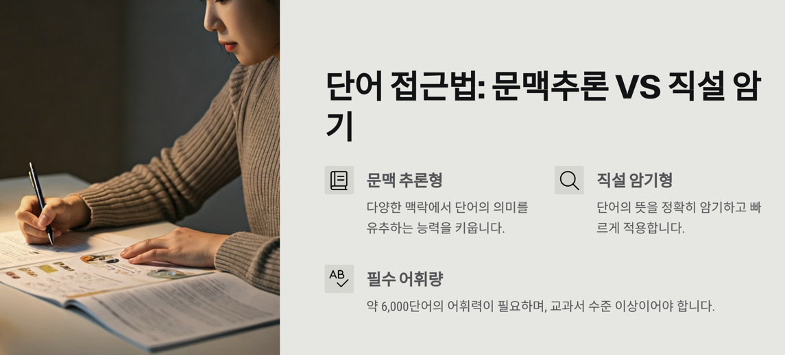 문맥 추론형 vs 직설 암기형