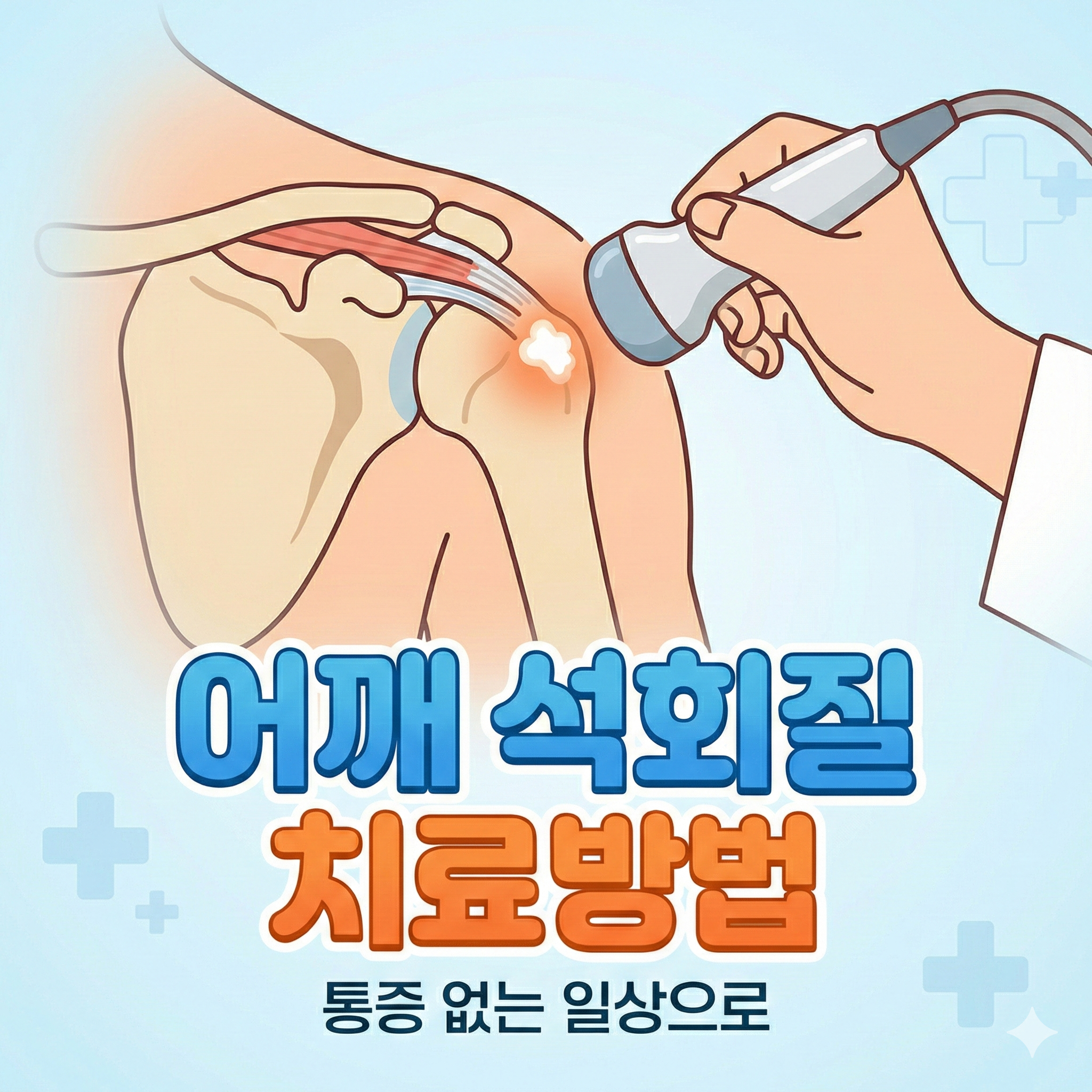 갑작스런 어깨 통증의 주범, 어깨 석회질치료방법