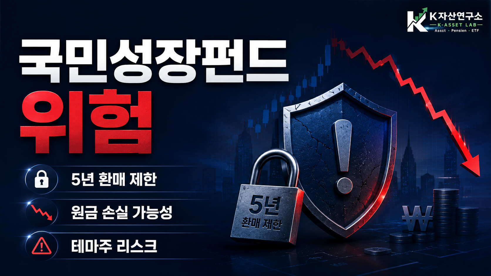 #국민성장펀드 #국민성장펀드위험 #국민성장펀드리스크 #국민성장펀드환매제한 #국민성장펀드원금손실 #국민성장펀드5년 #국민참여성장펀드 #정책펀드위험 #테마주리스크 #K자산연구소
