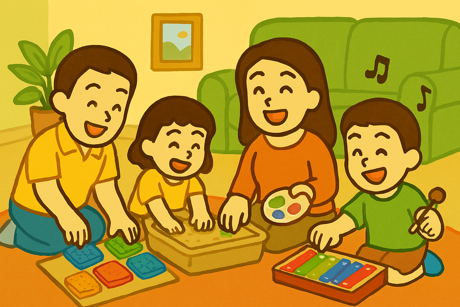 아이와 함께하는 감각 발달 놀이