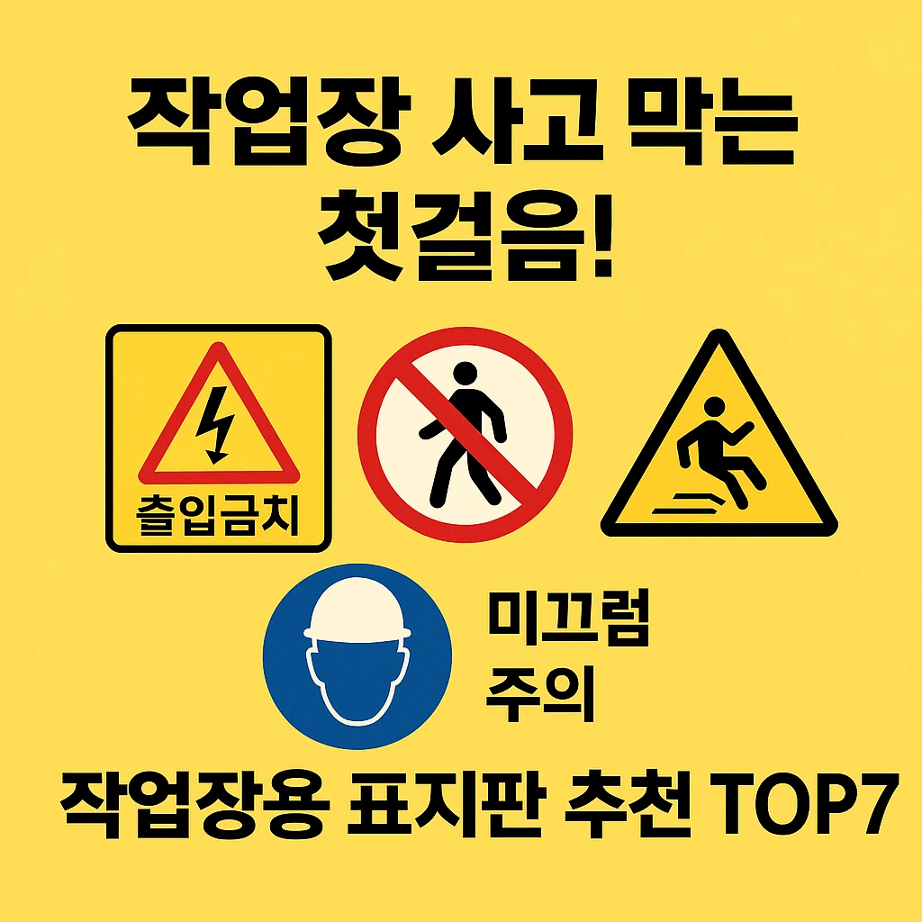 농업경제학 : 작업장 사고 막는 첫걸음! 작업장용 표지판 추천 TOP7