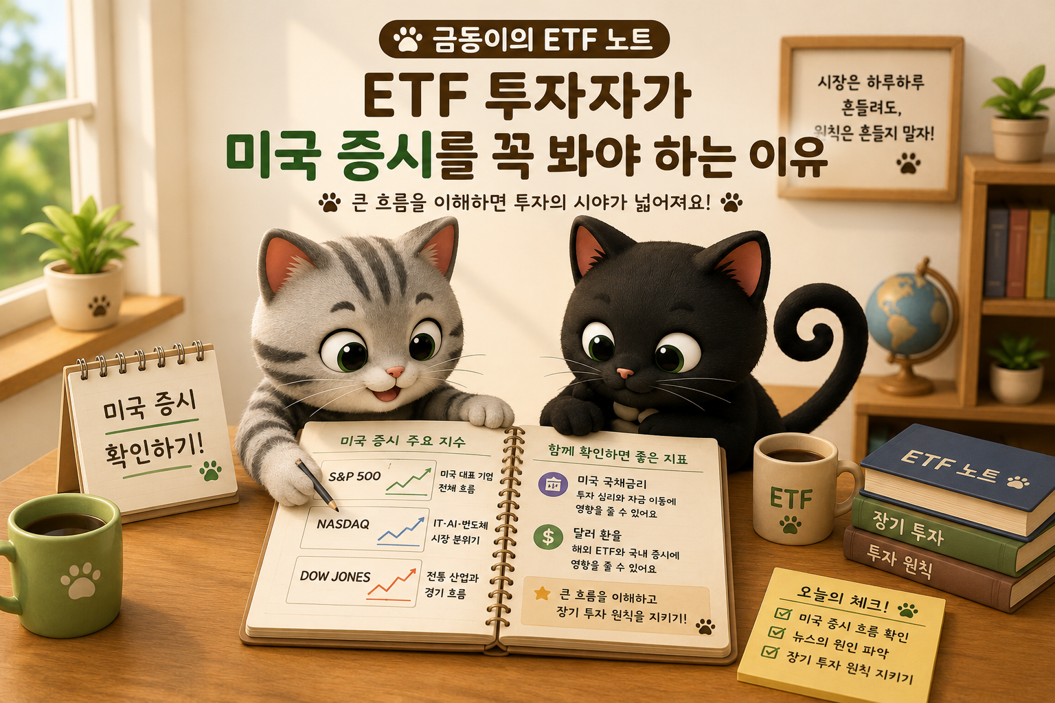 국내 주식ETF 투자자가 미국 증시 확인 관련 내용