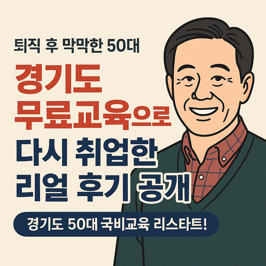 경기도 50대가 선택한 국비지원 교육 5가지 (실제 취업 성공 사례 포함)