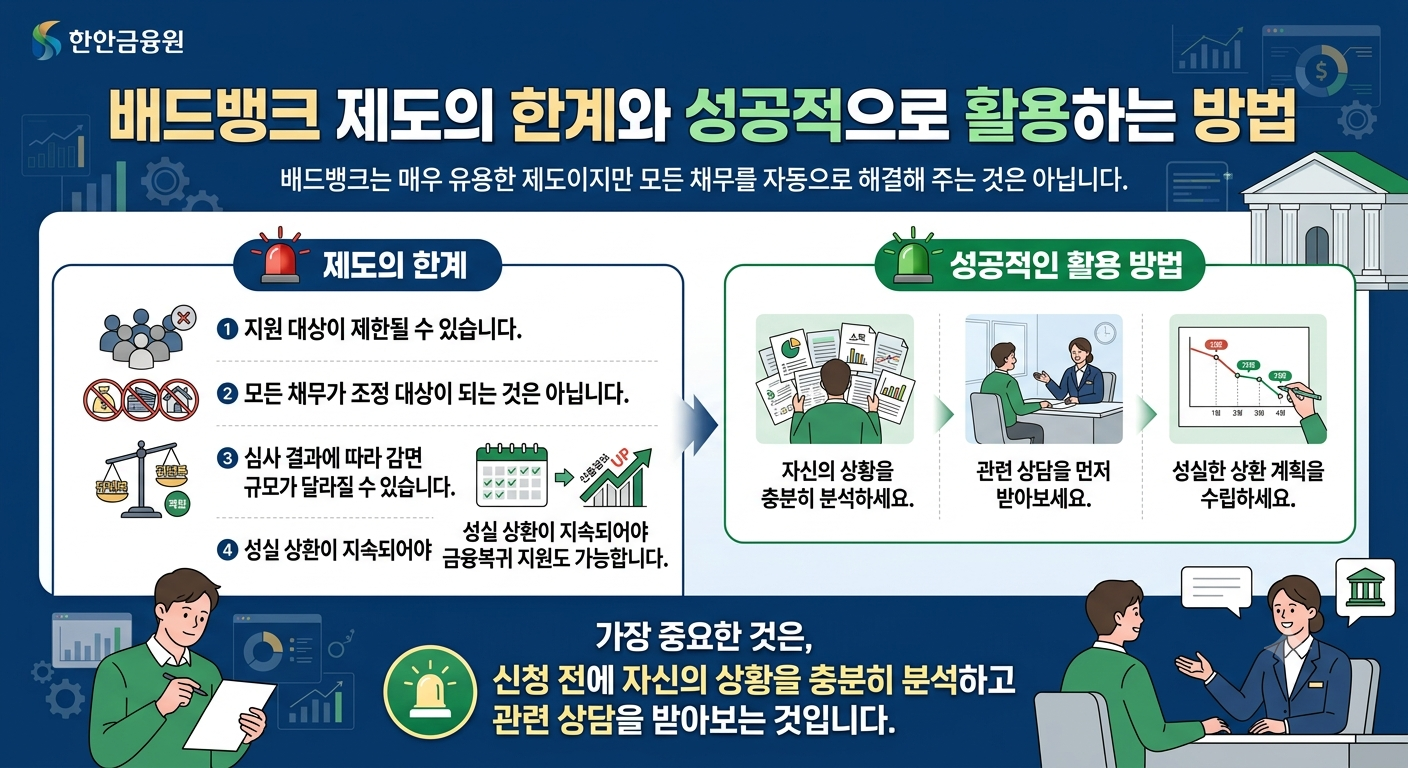 배드뱅크 제도의 한계와 성공적으로 활용하는 방법
