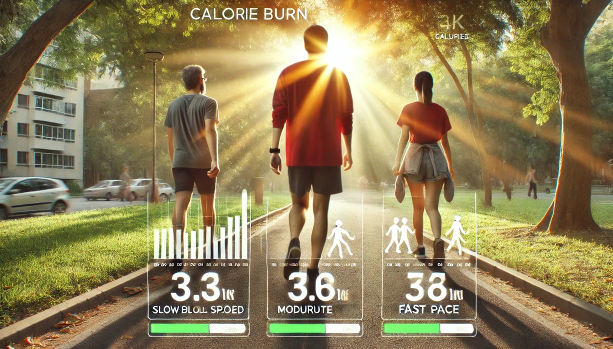 걷기 속도별 칼로리 소모량 비교 분석 관련 사진