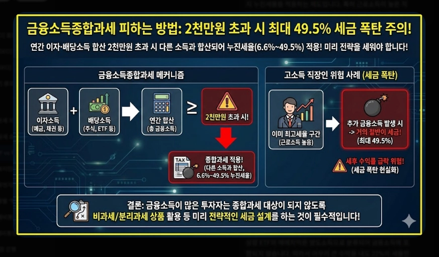 국내 ETF vs 해외 ETF 세금 비교 유형별 과세 구조 및 종합과세 피하는 법