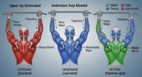 등 근육 폭발!/턱걸이 그립별 자극 부위 & 최신 팁
