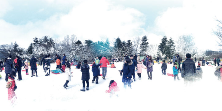 경주월드 눈썰매장 스노우파크