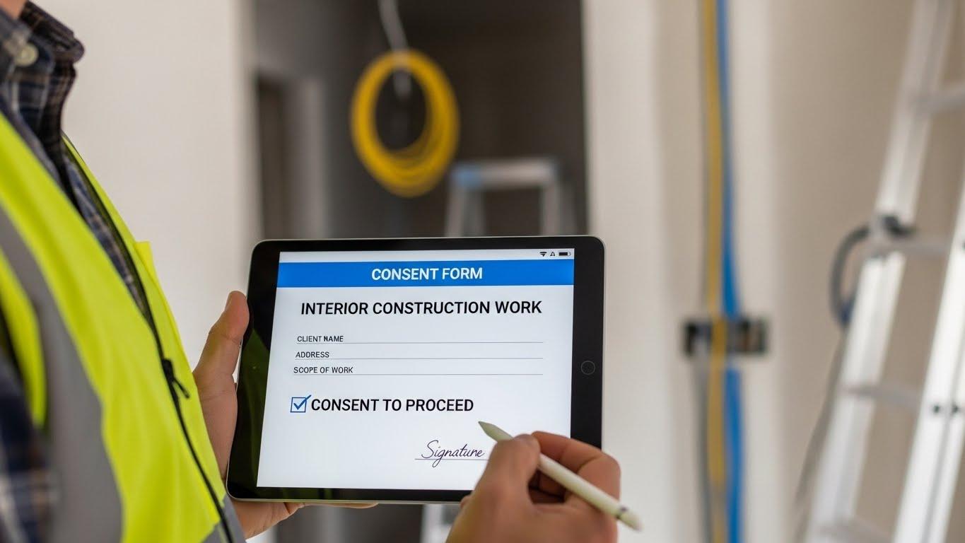 인테리어 공사 동의서 받기